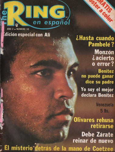 Revista De Boxeo The Ring 10 Edicion Especial Ali Año 1978