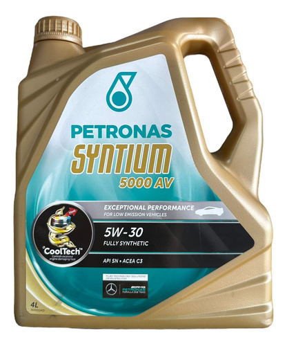 Aceite Motor Petronas Syntium 5000 Av 5w30 4 L Sintetico