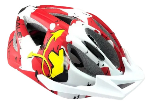 Casco Niños Raleigh R-100 Reforzado Mtb Hipoalergenico Rojo Xs-s