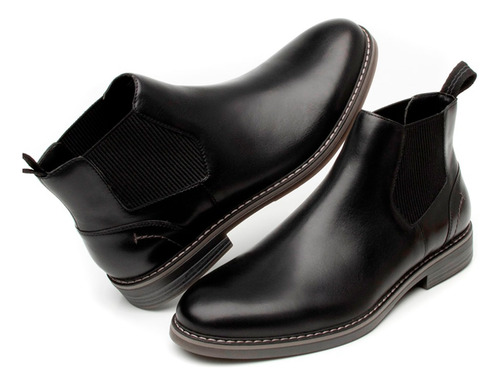 Botin Hombre Chelsea Piel Flexi Cómodos Negro 25-29 404604
