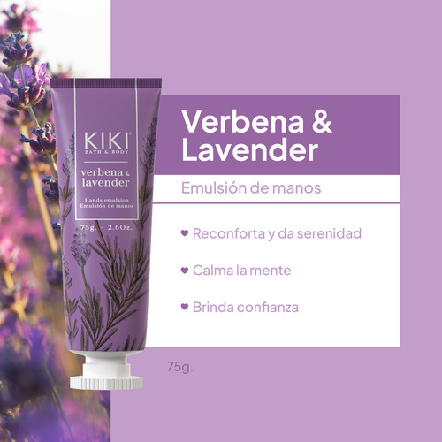 Kiki Idraet Emulsión De Manos Verbena Y Lavanda X 75g