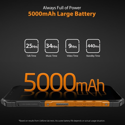Celular Ulefone Armor X5 - Cámara 13mpx, Resistente Golpes