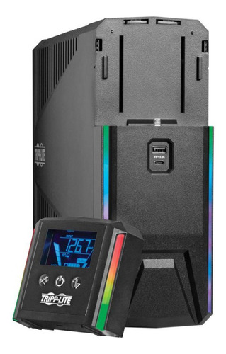 No-break Ups Tripp Lite De 1550va / 900w, 10 X Nema 5-15r Color Gris Oscuro