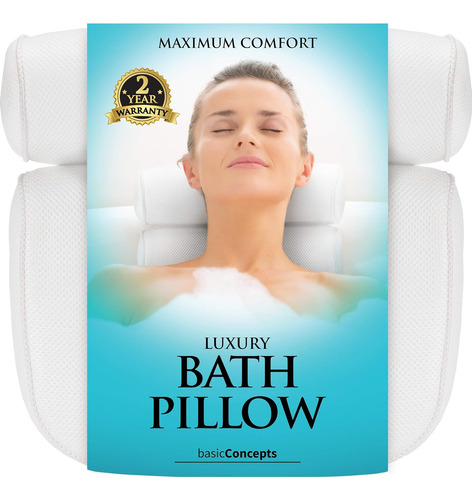 Almohada De Baño  Calidad Premium   Reposacabezas De Lujo P