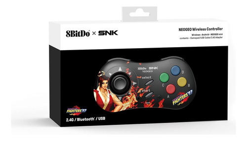 Control Inalambrico Neogeo De Pc 8bitdo Mai Shiranui Nuevo Negro (Usado)