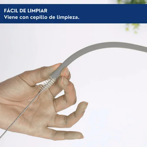 Pitillos Flexibles Ecologicos Reutilizables Silicona X4