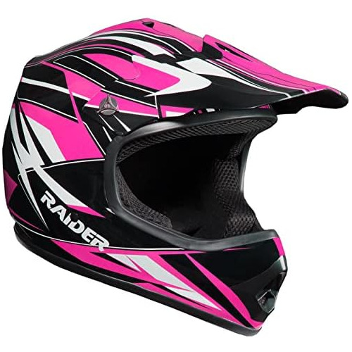 Casco Todoterreno Mx Niños Unisex (rosa, Juvenil Grand...