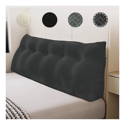 Almohada De Cuña Para Cabecera Triangular De Terciopelo Para