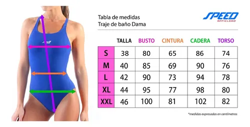 Malla Deportiva Natacion Mujer Speed Anticloro® Aquagym