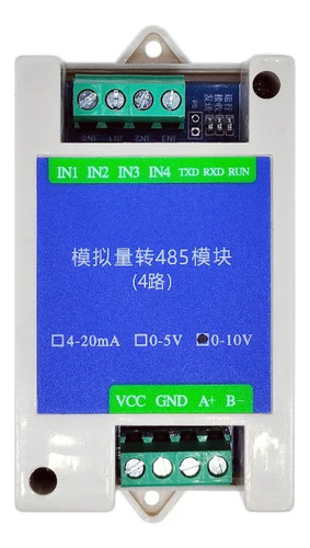 Modulo Rs485 4-entrada Analógica 10v Compatible Plc Arduino
