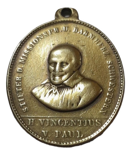 Antigua Medalla H Vingentius V. Paul