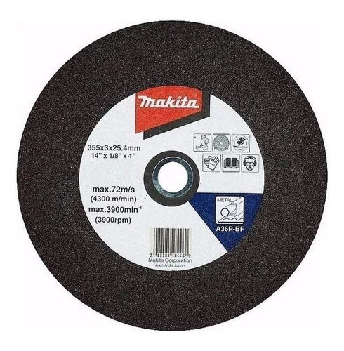 Disco De Corte Sensitiva Makita 355 Mm 14 Pulgada Mm