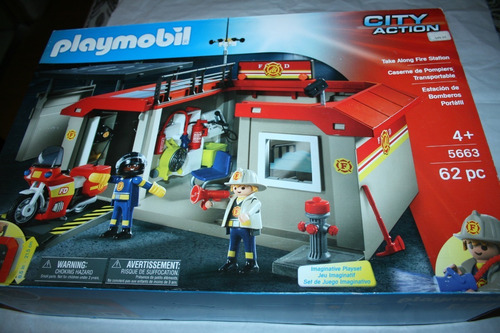 Playmobil Set 5663 Estación De Bomberos.