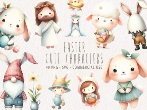 Imágenes Digitales Personajes De Pascua 86865966