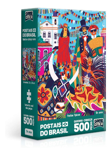 Quebra Cabeça Postais Do Brasil Festas Típica Toyster 2688