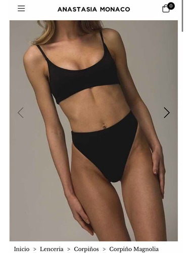 Corpiño Lencería Anastasia Monaco Negro Talle M
