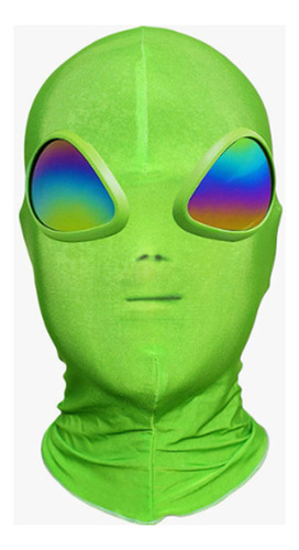 Disfraz De Fiesta De Halloween Con Máscara Alienígena Verde