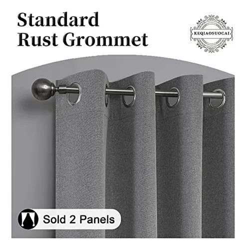 Cortinas Cortas 45 100% Blackout Para Cocina -2 Paneles Dov