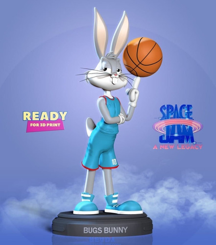 Archivo Stl Impresión 3d - Space Jam - Bugs Bunny