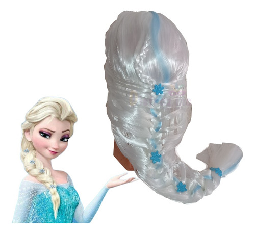 Peluca Princesas Disney Hielo Ana Elsa Frozen Niñas Temporad