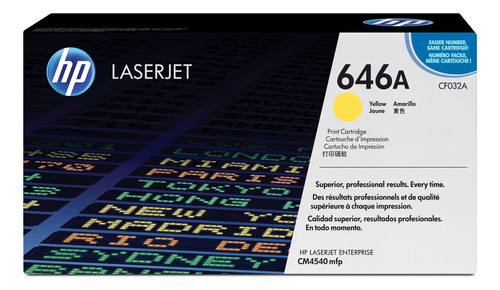 Toner Hp Cf032a Amarillo Original Hp 646a Laserjet Hp Cm4540