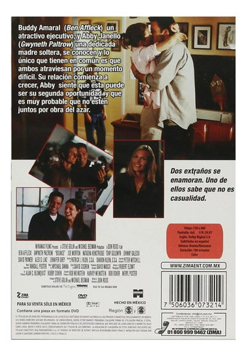 Un Vuelco Del Corazon Bounce Ben Affleck Pelicula Dvd