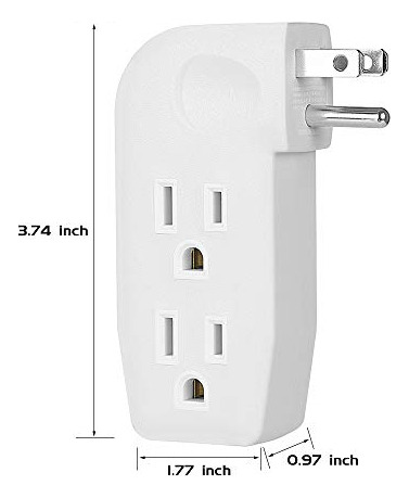 Extensor Divisor De Grifo De Pared Con Salida Vertical De 3