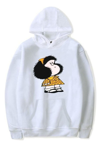 Sudaderas Mafalda Kawayii Casual Estampado Streetwear