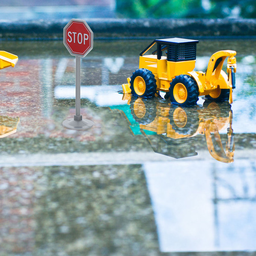 Kit De 2 Juegos De Maquetas De Juguetes De Tráfico Realistas