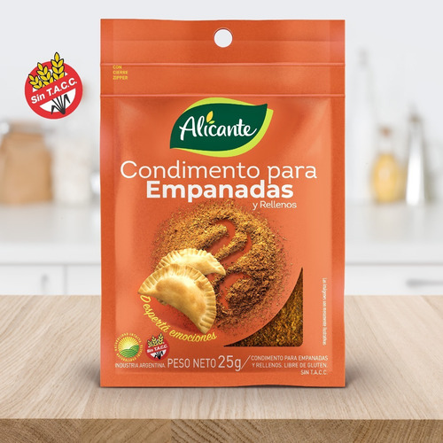 Condimento Alicante Para Preparar Empanadas X 25 Gr
