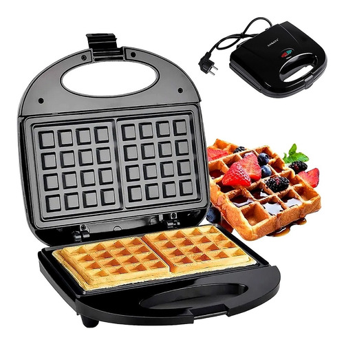 Wafflera Eléctrica 2 Waffles Cuadrados