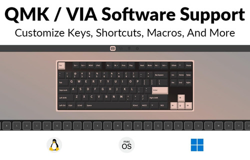 Teclado Para Juegos Keychron C3 Pro Qmk/via 87 Teclas Con In