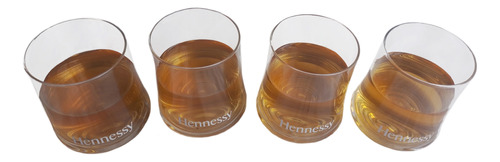 Vasos Para Coñac Hennessy En Vidrio X 4 Uds