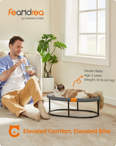 Cama Transpirable Para Mascotas De Hasta 12.7 Kg Lavable Ele
