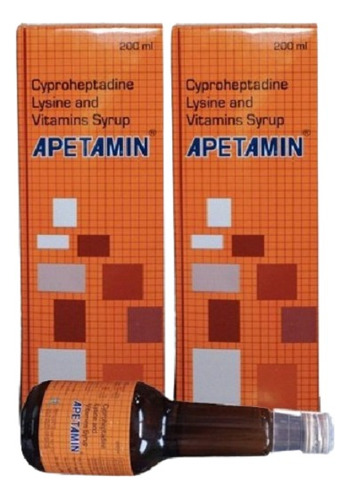 Tableta Ciproheptadina Apetamin Jarabe 200ml