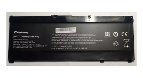 Bateria Notebook Para Hp Omen 15-ce0xx Sr03xl Sr04xl .centro