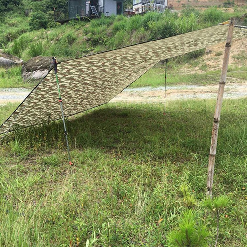 Imagen 6 de 6 de Refugio De Lona De Camuflaje Impermeable Al Aire Libre