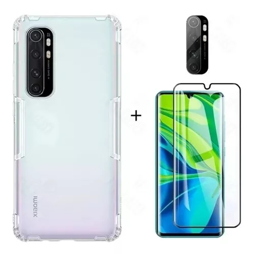 Funda Xiaomi Mi Note 10 Tpu Trasera Cristal templado