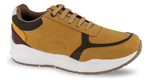 Tenis Jeep Para Hombre De Cintas Miel