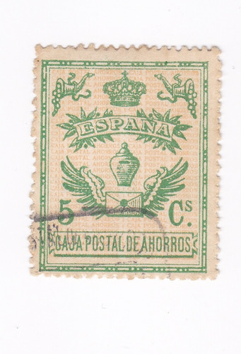 Lt553. Raro Sello De La Caja Postal De Ahorros De España.