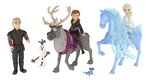 Disney Frozen Muñeca Set De Modas Y Amigos Con Anna Y Elsa