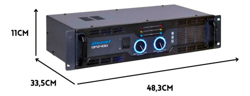 Amplificador Som Potencia Op2400 Rms Profissional Oneal 400w