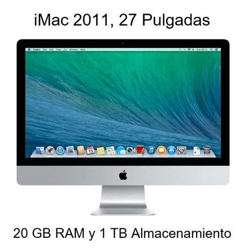 iMac (27 Pulgadas, Mediados De 2011) 20 Gb Ram + 1tb Alma...