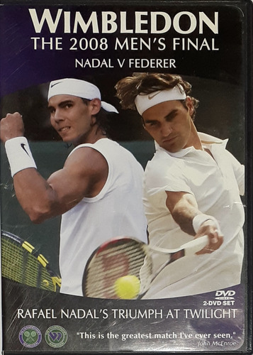 Dvd - Wimbledon The 2008 - Men's Final - Nadal V Federer (Usado)