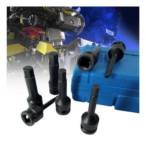 Juego De Taladros De Impacto Shaoke Allen Hex Spline Chrome