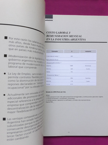 Argentina Un Pais Para Invertir Y Crecer - Año 1995 (Usado)