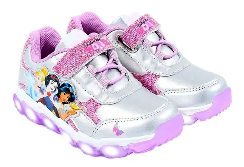 Zapatillas Footy Disney Princesas Glitter Luz Al Pisar