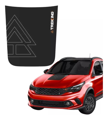 Adesivo Faixa Capô Fiat Argo Trekking 2020 2021 2022 2023