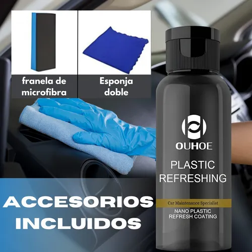 Restaurador Revividor Plásticos Negros Autos Motos Detailing