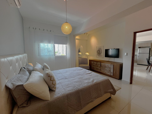 Apartamento Alquiler En Piantini Amueblado De Una Habitación